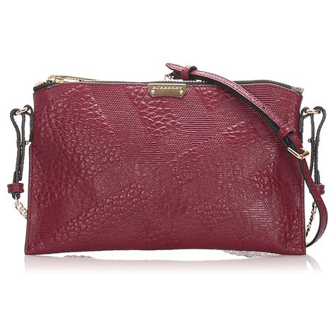 sac burberry carreaux bordeaux